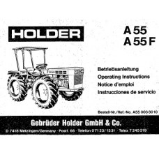 Holder A 55 - A 55F Cultitrac Operators Manual